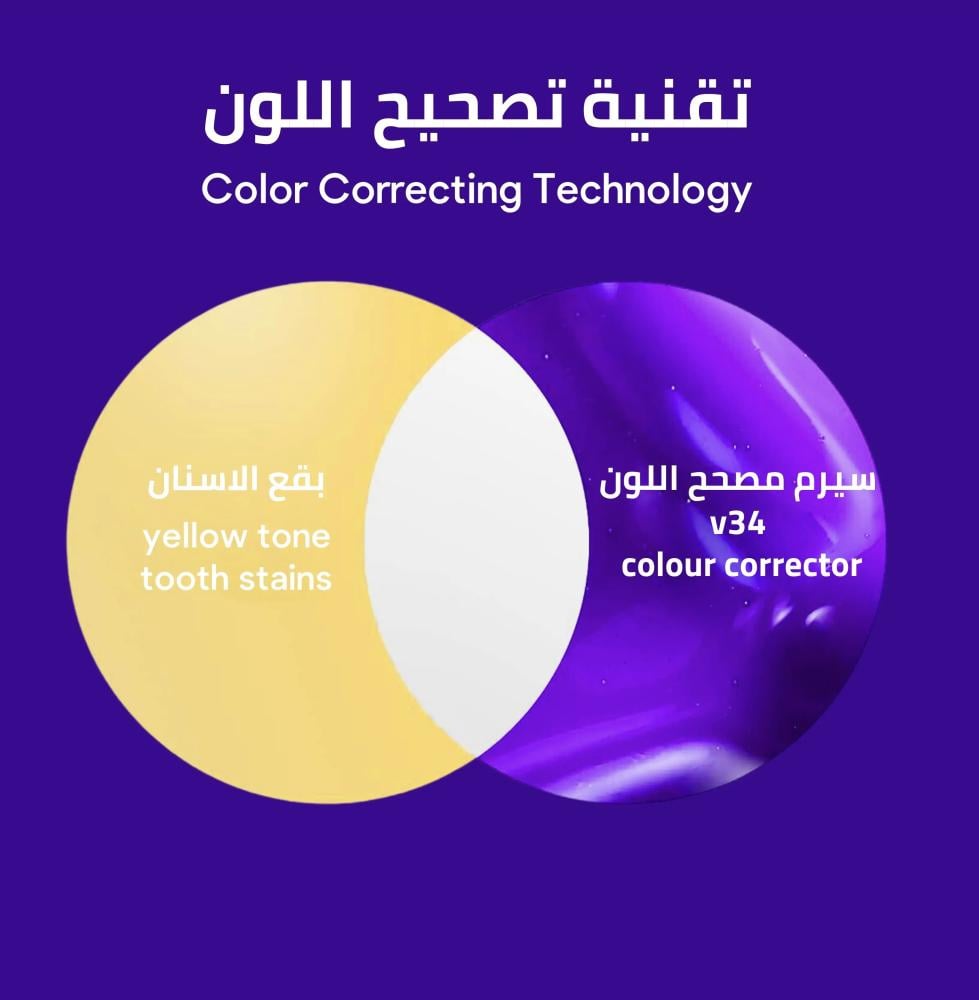 معجون اسنان هاي سمايل V34، معجون اسنان ارجواني لتبييض الاسنان